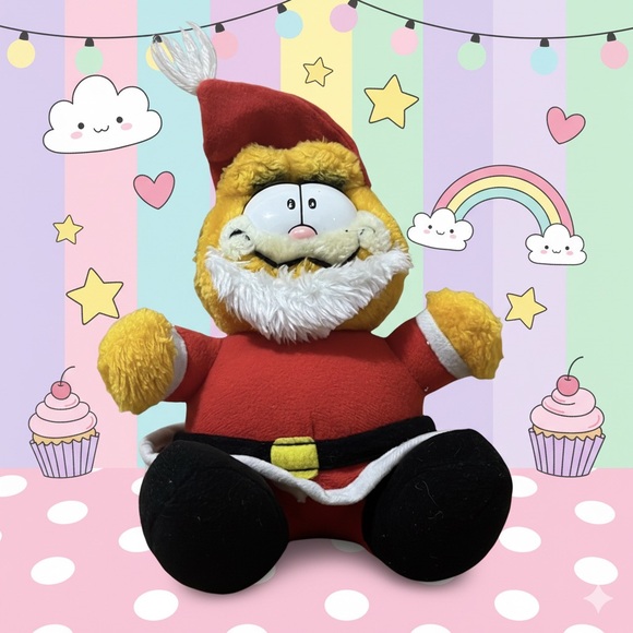 Garfield Santa Plush Toy - Picture 1 of 6